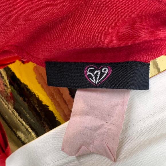 Red 579 midi skirt - Picture 4 of 4